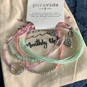 Set of 4 Pura Vida Bracelets Spring Sun